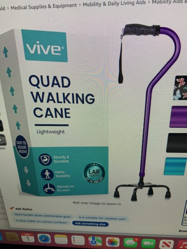 Vive Quad Walking Cane