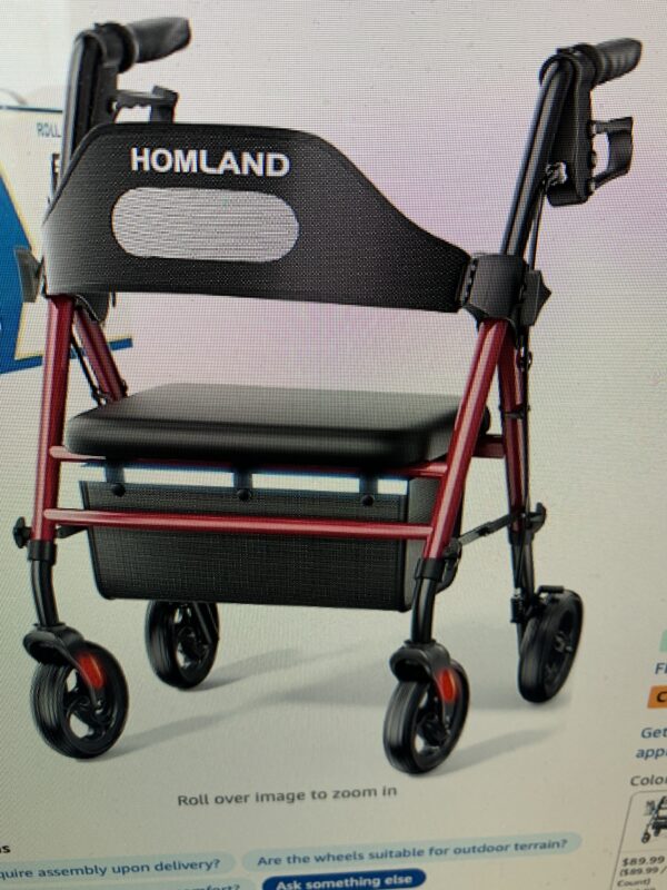 HOMELAND Foldable Rollator Walkers